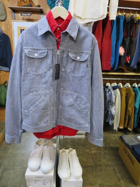 春に◎　GIN GUAM CHECK SHORT JACKET 。。。By KEATON CHASE_d0152280_22294854.jpg