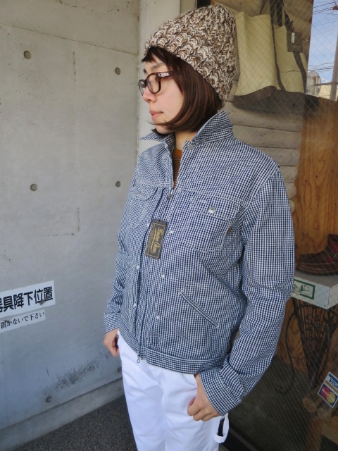 春に◎　GIN GUAM CHECK SHORT JACKET 。。。By KEATON CHASE_d0152280_22321386.jpg