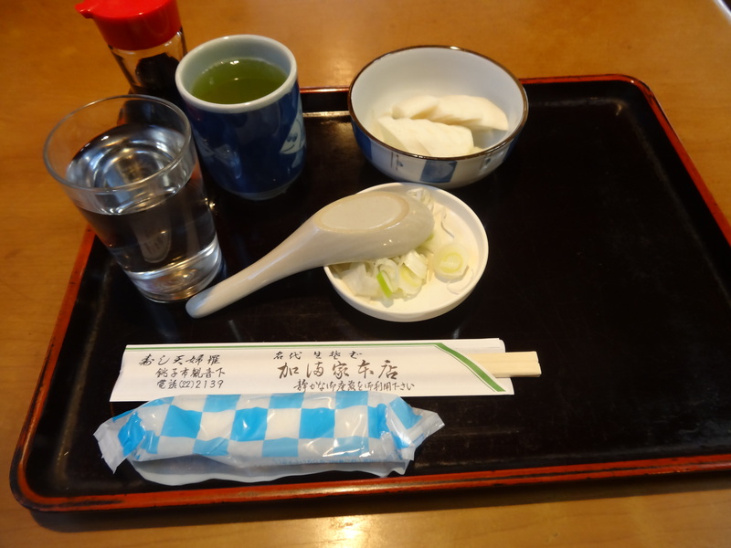 銚子の蕎麦屋さんで 餡かけ蕎麦の昼ご飯です Loosetieのグルメダイエット