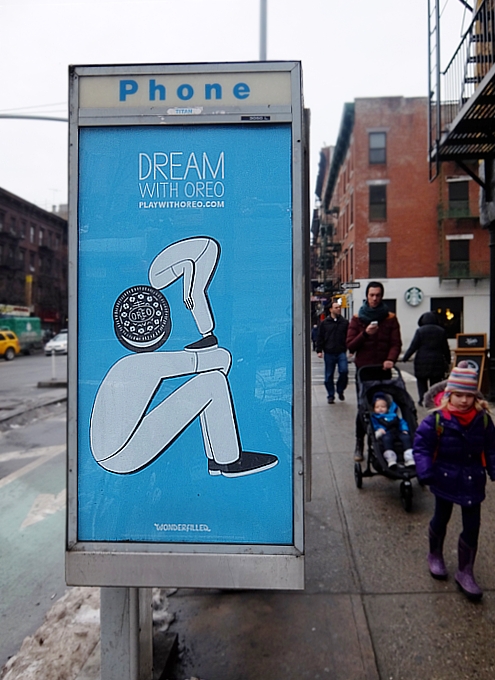 NYの街角で見かけたオレオのアート広告 #PlaywithOreo_b0007805_1132077.jpg