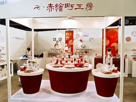 香蘭社 赤繪町工房ディスプレイ_f0206212_15223889.jpg