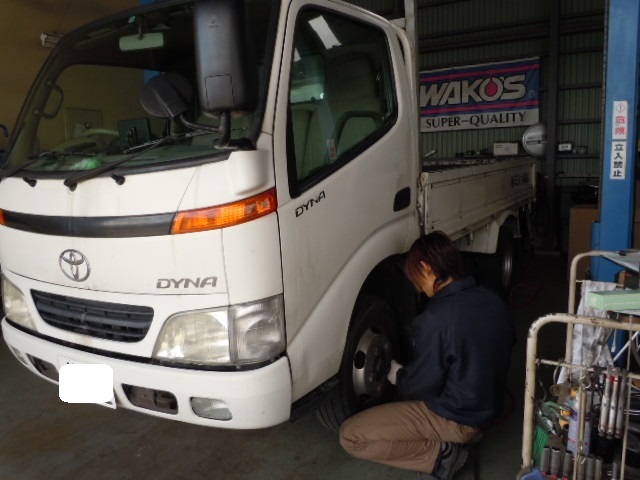 今日のマー君☆ダイナ車検整備中♪♪(圉●’v｀*)_c0213517_14393773.jpg