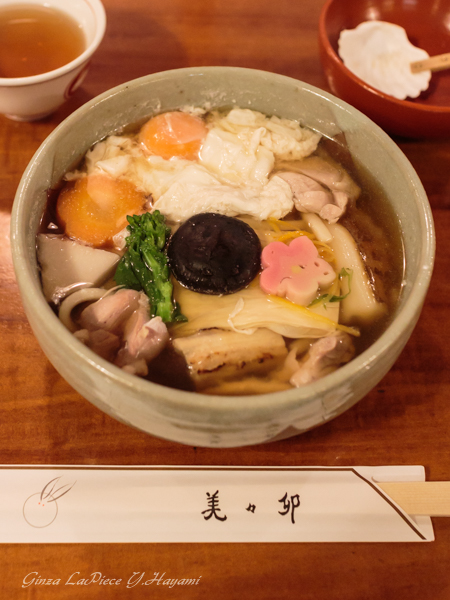 京橋ランチ　美々卯 京橋店　かやくうどん_b0133053_264390.jpg