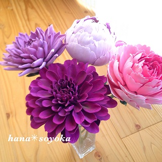 自分自身のレッスン 福岡 北九州 ねんどで作るお花たち Hana Soyoka