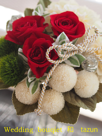 【Japanese round bouquet】_d0144095_23265677.jpg