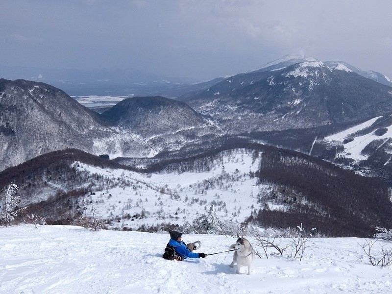 湯ノ丸山下山は尻ソリでぱぴゅーーーんと_b0207615_11250295.jpg