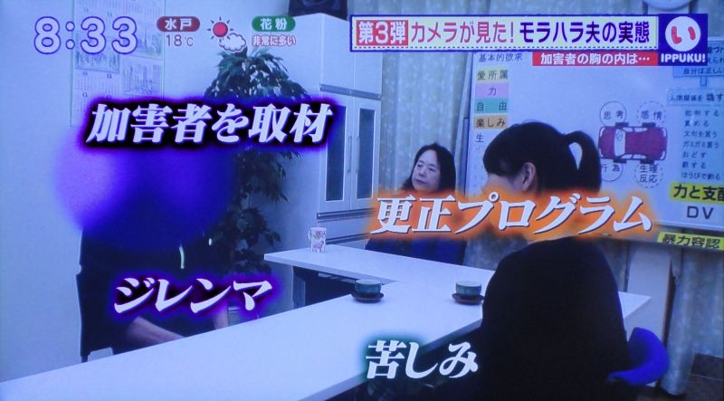 TBSテレビから、モラハラ夫の実態が放送されました_b0154492_21262286.jpg
