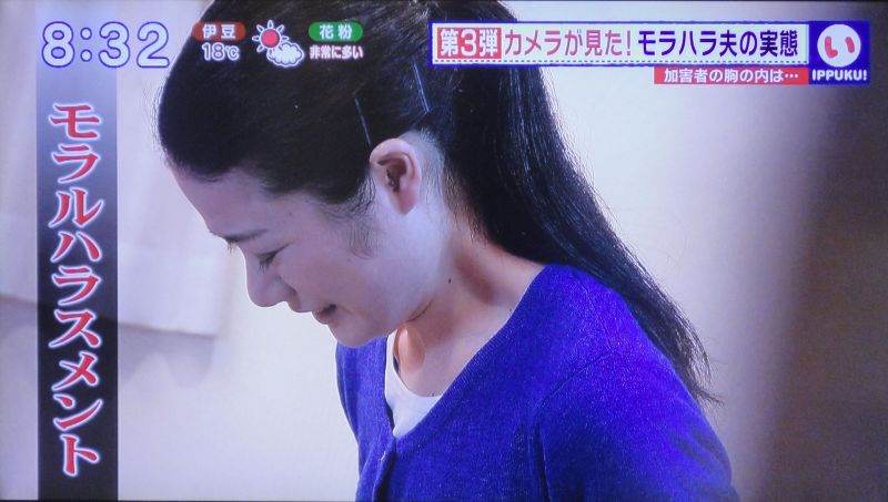 TBSテレビから、モラハラ夫の実態が放送されました_b0154492_21264583.jpg