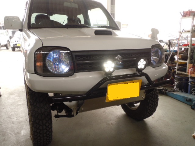 ☆取付完了☆スチールバンパー&LEDフォグライト♪♪ JB23W ジムニー_c0213517_14524776.jpg