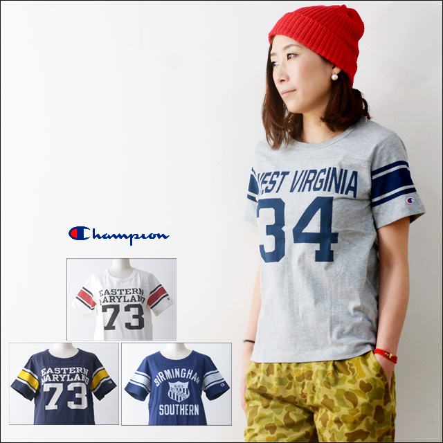 Champion チャンピオン Football T Shirt フットボールtシャツ Cw F305 Lady S Refalt Blog