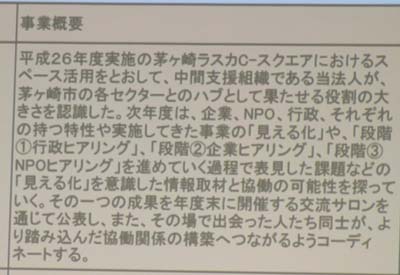 ＮＰＯ法人ＮＰＯサポートちがさき３月度全体会_c0220597_4144752.jpg