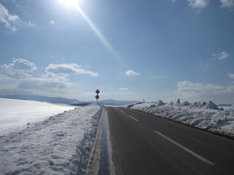 雪解け間近の美瑛のパッチワークの丘 Machiのきままな生活記録