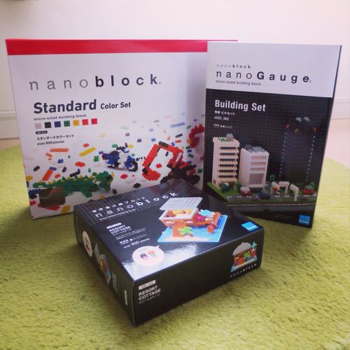 さーて、どんな街並みをつくろうかな #ナノブロックモニター_c0060143_010525.jpg