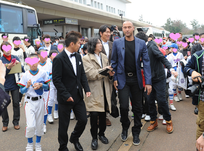 ジーターと松井秀喜が石川県入り 酎ハイとわたし