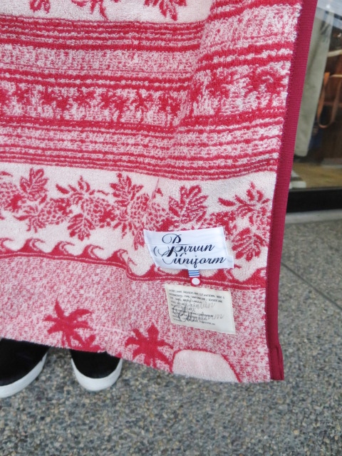 タオルと言えばに乗じて・・・笑・・・BIRVIN UNIFORM TOWEL ITEM (再)_d0152280_8174993.jpg