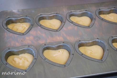 ☆お菓子レシピ☆ 千代田のハート型でマドレーヌ : marimo cafe