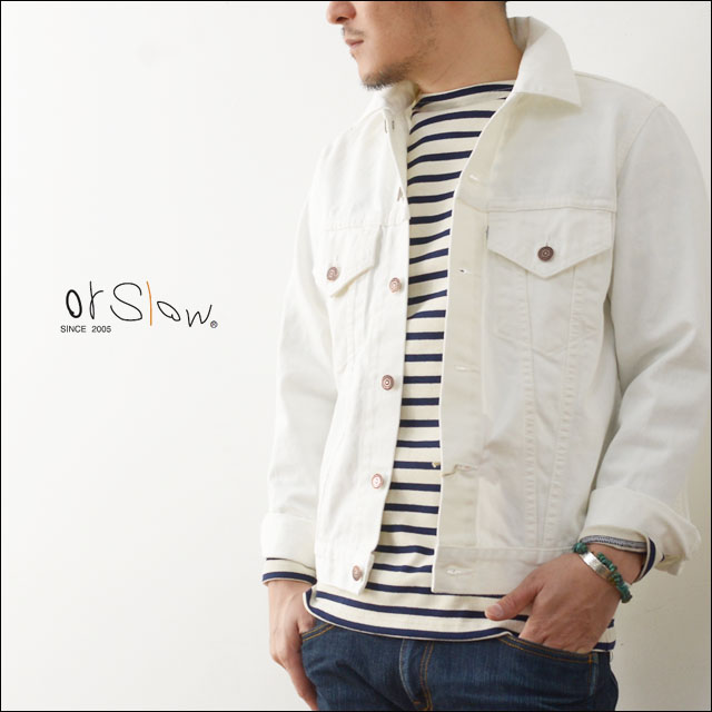 orslow [オアスロウ] 3RD TYPE DENIM JACKET WHITE [01-6005-69