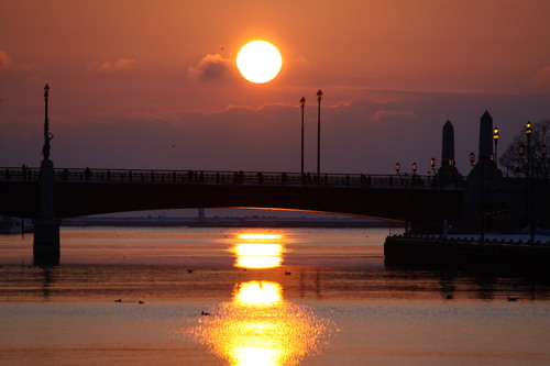 春の夕焼け写真集 3月22日_f0113639_16183557.jpg