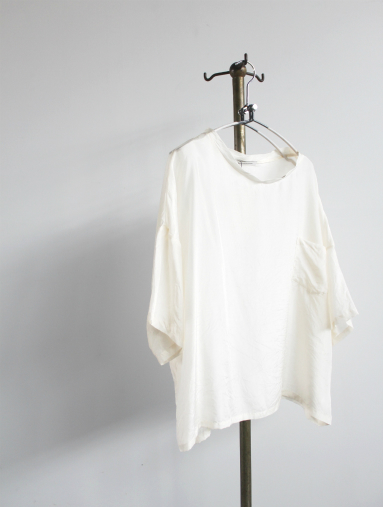 NOOKANDCRANNY　 Silk Pull Over Shirt / WHITE_b0139281_17411215.jpg