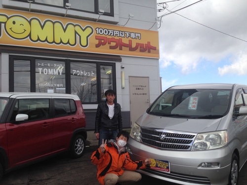 3月24日(火)トミーアウトレット☆K様アルファード納車!バックオーダー☆自社ローン☆ローンサポート_b0127002_19135637.jpg