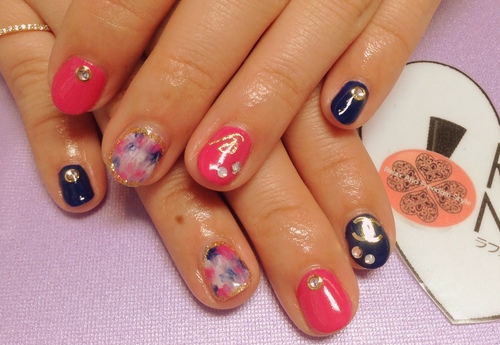 マーブルネイル☆_c0294909_1759558.jpg