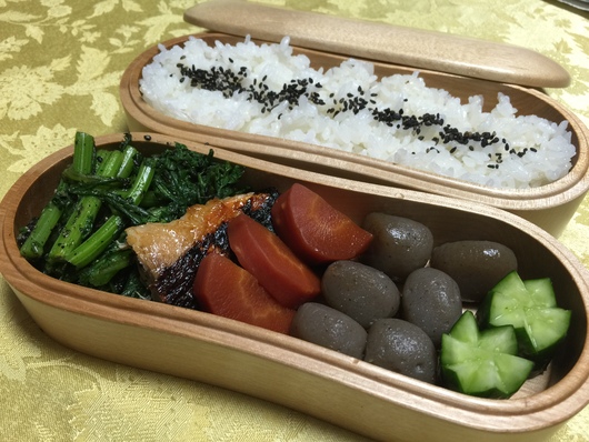 ３月２５日　金目鯛の味噌漬け弁当_b0044825_8304320.jpg