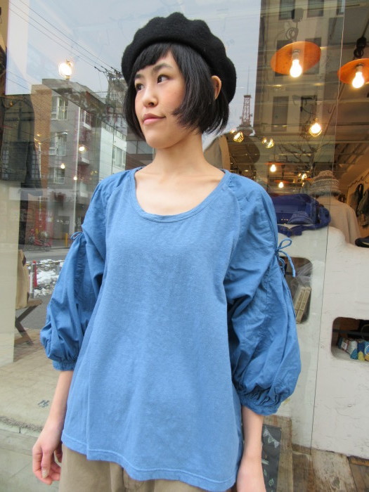 工場直売 : ガーゼ天竺ラグランブッファンT SAPPORO BLOG STAFF カットソー(長袖/七分)