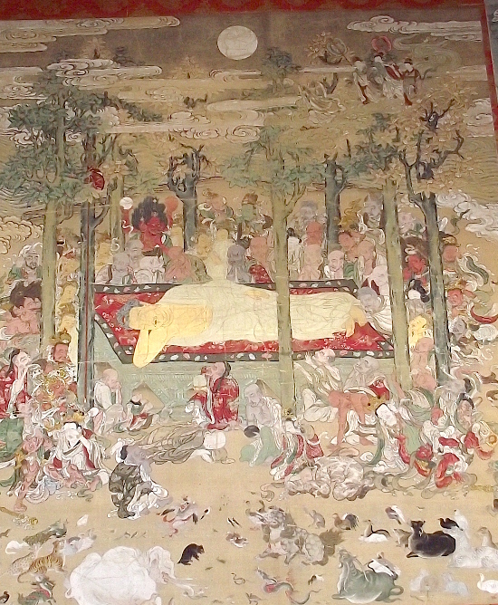 大慈禅寺の涅槃図_e0246118_23532455.jpg