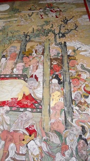 大慈禅寺の涅槃図_e0246118_23585182.jpg