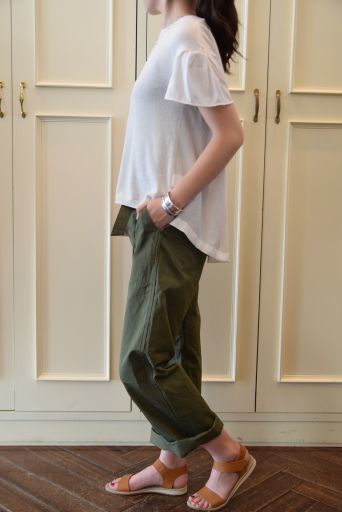 サマーニットとファティーグパンツ 、、、 *dahlia _b0110582_20060376.jpg
