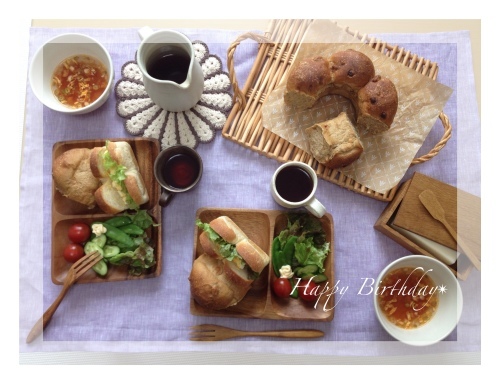 ☆パン便でBreakfast & Birthday Cake☆_f0354014_21205675.jpg