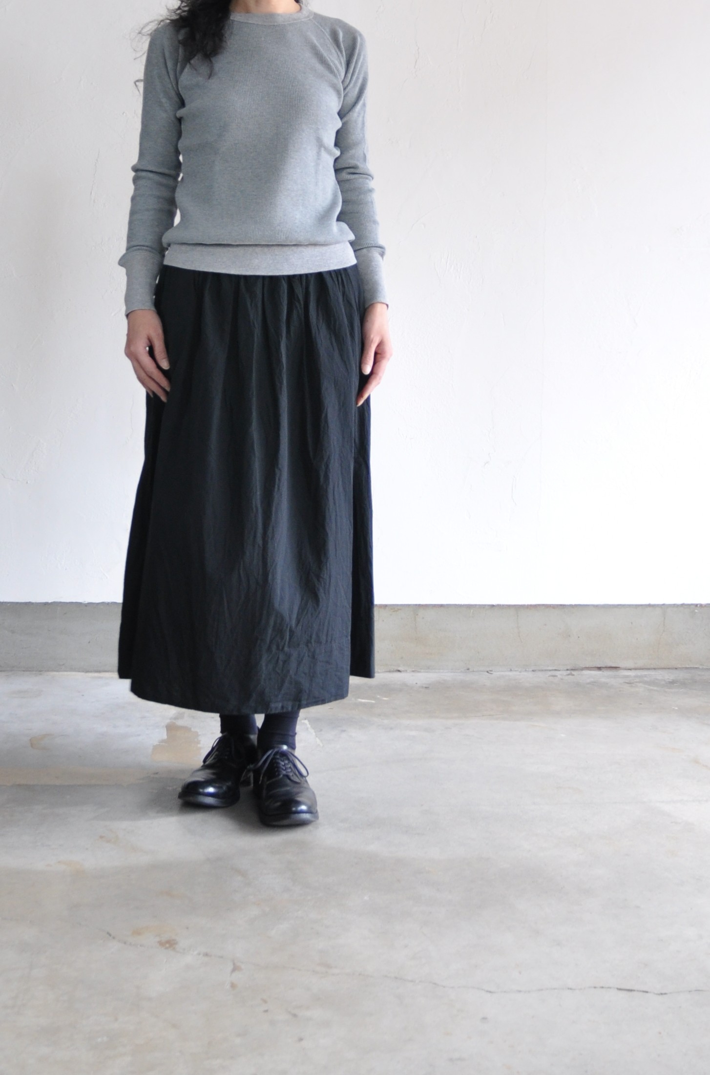 RINEN　80/1 Typewriter Gathered Skirt_d0120442_12582684.jpg