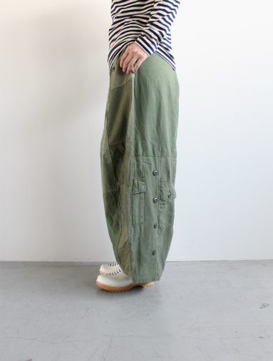 rebuild by needles リメイクミリタリーパンツ ヒザデルパンツ Rebuild