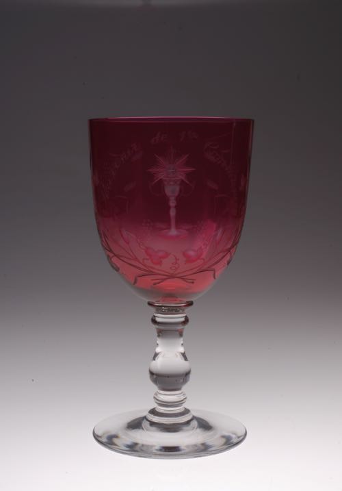 Baccarat RED Gravure Communion Glass_c0108595_24656100.jpg