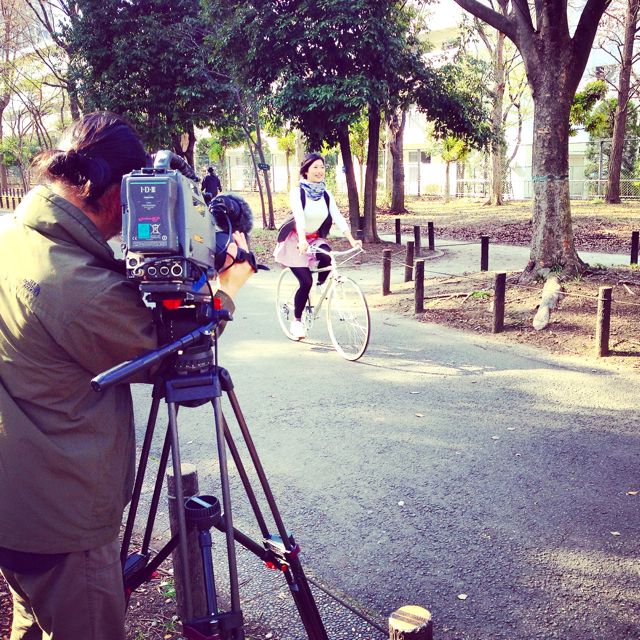 リピトTVテレビ撮影『NHK BS1 美スポ』おしゃれ 自転車 女子 女性 テレビ_b0212032_19372645.jpg
