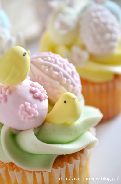 イースターカップケーキ　 　Happy Easter!-Homemade Easter Cupcakes　_d0025294_19312616.jpg
