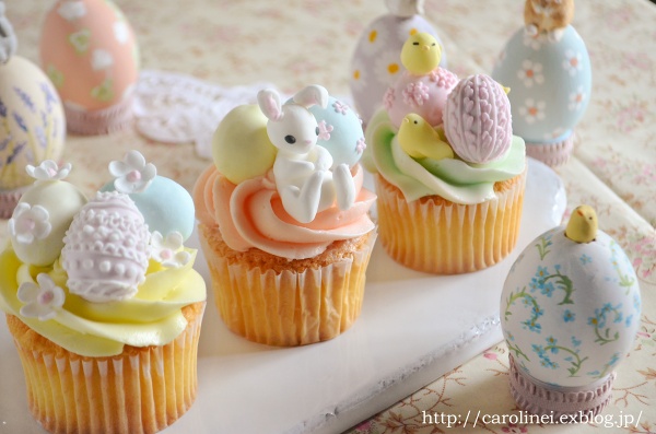イースターカップケーキ　 　Happy Easter!-Homemade Easter Cupcakes　_d0025294_19313615.jpg