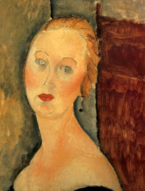 アメデオ モディリアーニ、【ルネ】、希少画集画より、状態良好 アメデオ・モディリアーニ、少女の肖像、希少画集画、新品高級額