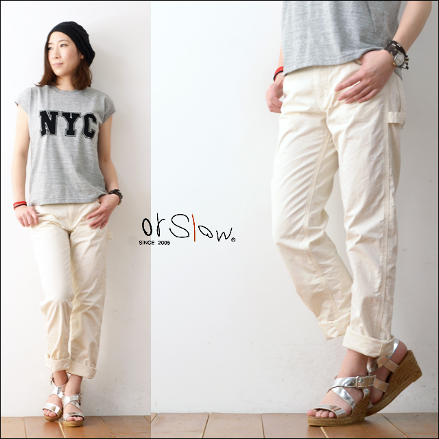 orslow[オアスロウ] SLIM FIT PAINTER PANTS ECRU [00-5026-66] LADY\'S_f0051306_20431062.jpg