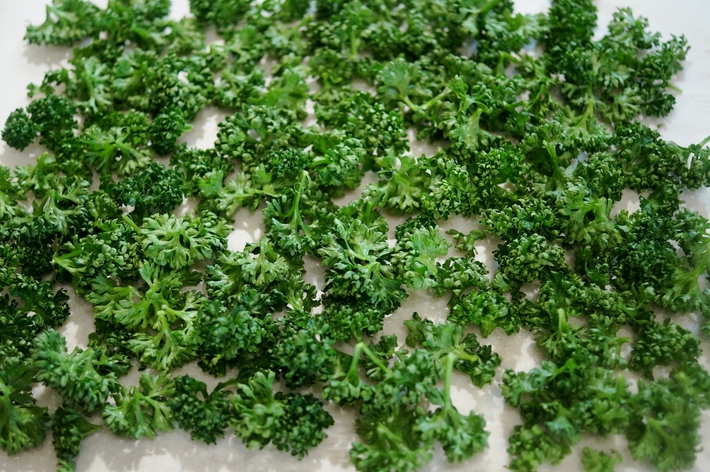 自家製保存食 簡単 青々パリパリ レンチン美味しいドライパセリの作り方 です 料理と趣味の部屋