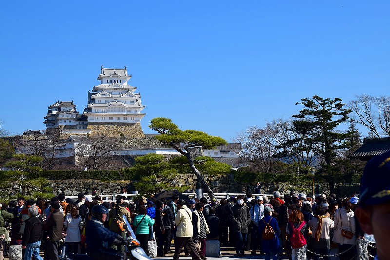 改装なった【姫路城天守閣】とブルーインパルス20150326_e0237645_923923.jpg