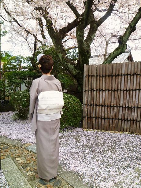 北野をどり・桜の下のお客様の着物姿。_f0181251_18405679.jpg