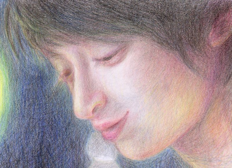 うつむく知念侑李さんの横顔を描いてみました ドラマ スプラウト 応援 ｊ ｕ ｍ ｐ