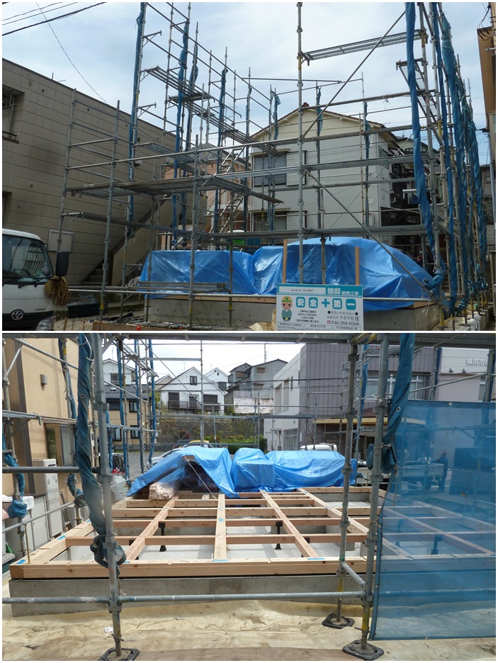 横浜市神奈川区の家☆上棟間近です_c0152341_17223612.jpg