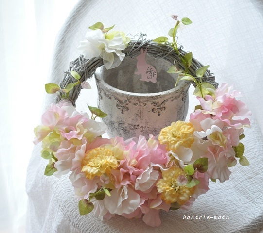 ふわふわ･･･　half　moon　wreath・・・・ありがとうございました_c0219357_14395840.jpg