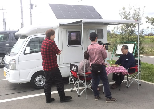 RVパークおおたにてロケ_f0217571_9473683.jpg