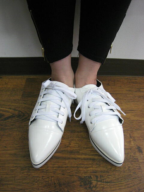 ｏｓｍｏｓｉｓ オズモーシス ポインテッドトゥスニーカー ｗｈｉｔｅ Readymade Blog