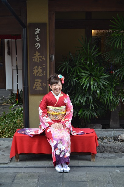 成人式前撮り 新緑に輝く笑顔_d0230676_1461396.jpg