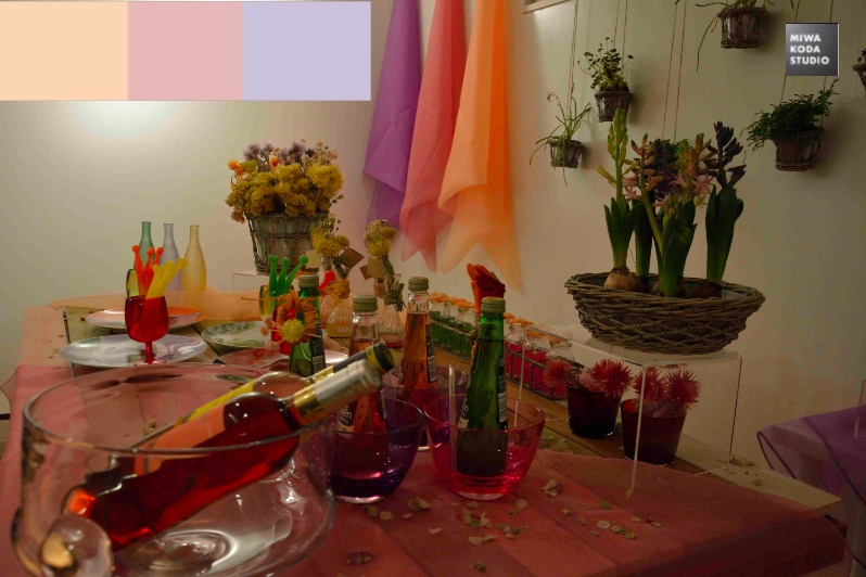 April 14, 2015春のピクニックテーブル:春の色 Spring Picnic Table:Spring Color_a0307186_21391659.jpg
