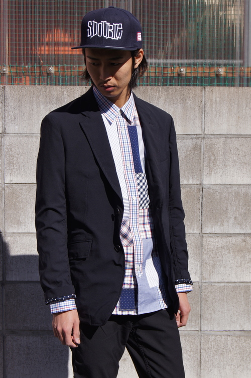 JUNYA WATANABE - ジュンヤワタナベ　パッチワーク　変形　トップス　COMME des GARCON 奇跡の入荷！JUNYA WATANABE CdG MANジュンヤ2015SSパッチワーク